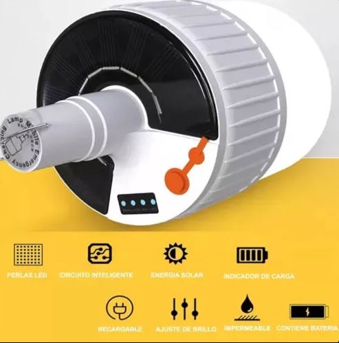 Bombilla LED solar Portatil